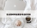 祁阳包含西峡网站建设电话的词条